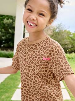 Fille-T-shirt, sous-pull-T-shirt fille imprimé manches courtes 