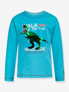 Garçon-T-shirt, polo, sous-pull-T-shirt garçon dinosaure avec paillettes réversibles SALT AND PEPPER