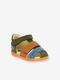 Schuhe-Babyschuhe 17-26-Baby Leder-Sandalen BAZAR KICKERS
