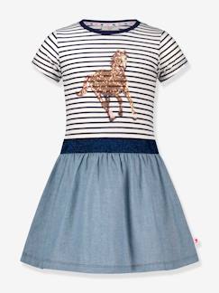 Fille-Robe-Robe fille avec cheval en paillettes SALT AND PEPPER