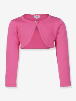 Fille-Pull, gilet, sweat-Boléro fille avec bordure en crochet Happy Girls