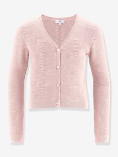 Fille-Pull, gilet, sweat-Cardigan en tricot à motif avec décolleté en V pour filles Happy Girls
