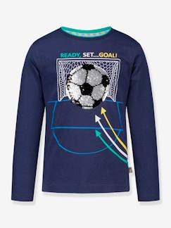 Garçon-T-shirt, polo, sous-pull-T-shirt pour garçons avec but de football SALT AND PEPPER