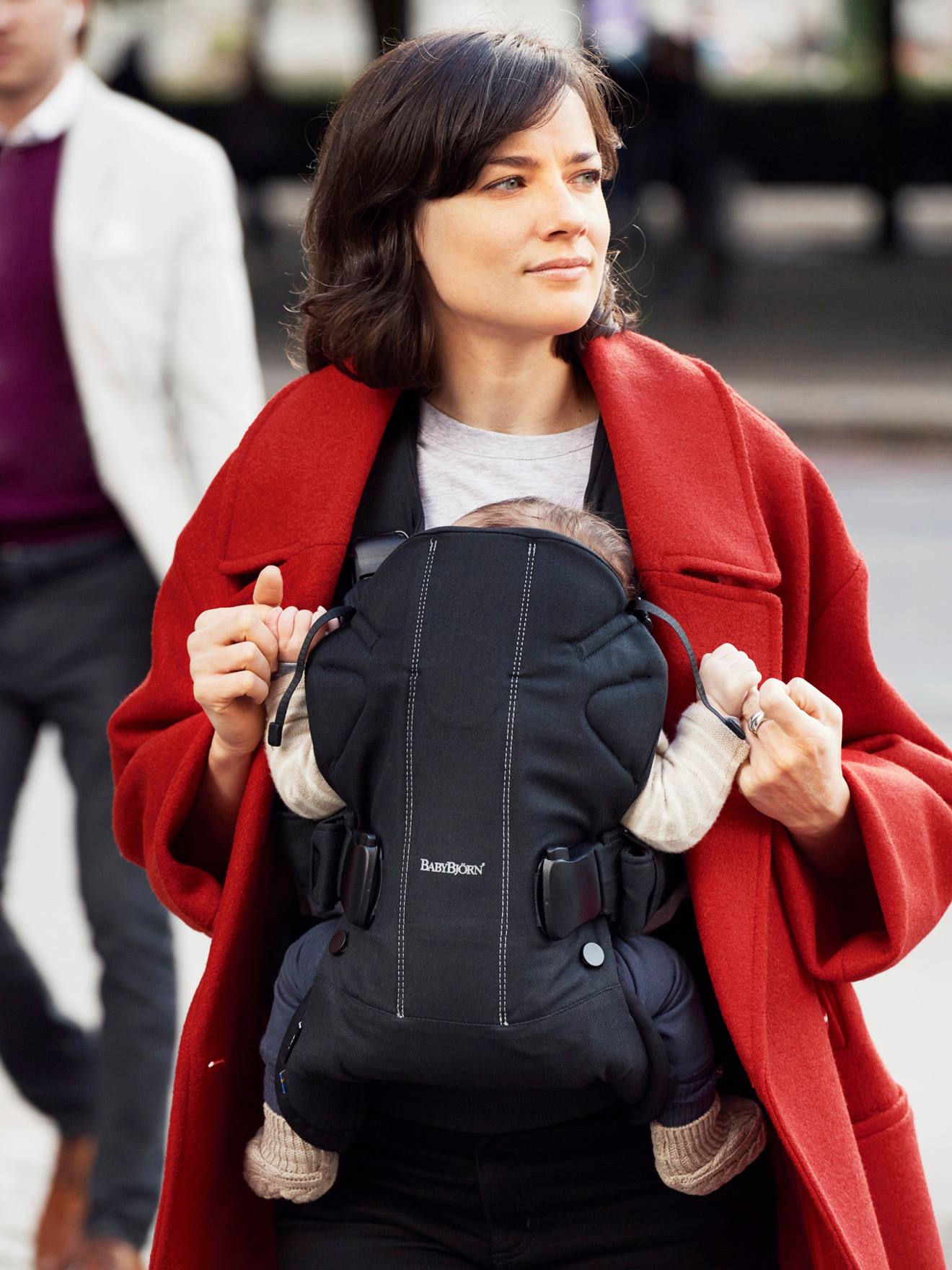 Porte Bebe One Cotton Mix Babybjorn Noir Puericulture