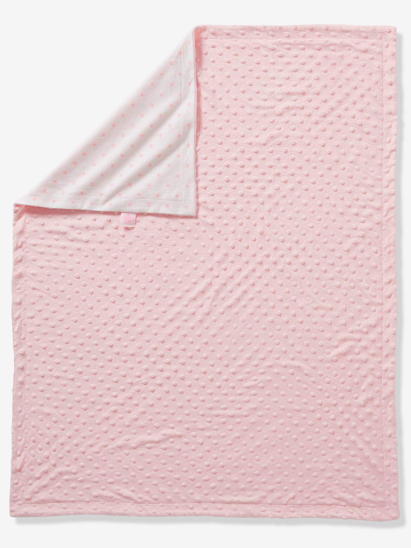 Couverture Bébé Microfibre Rose Interbaby - Douce Et Léger