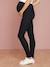 Umstands-Treggings, Schrittlänge 82 cm dunkelbraun+schwarz 