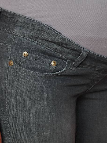 Umstands Slim-Fit-Jeans, Schrittl. 85 cm black+dark blue+grau 
