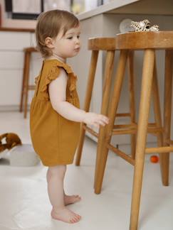 Mädchen-Latzhose, Overall-Mädchen Baby Overall mit gehäkeltem Oberteil Oeko-Tex