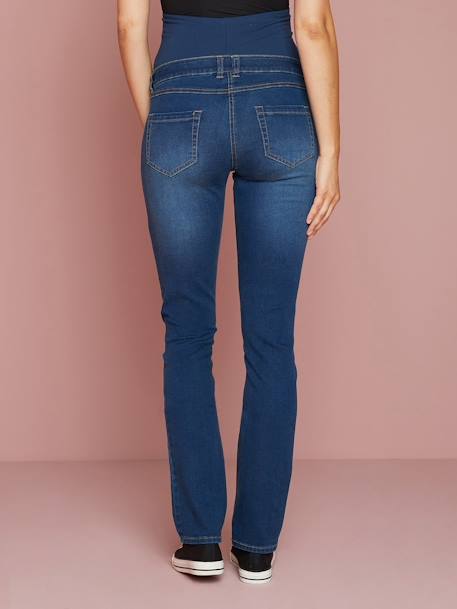 Gerade Umstandsjeans, Schrittl. 85 cm dark blue+schwarz 