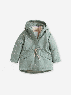 Mädchen-Mantel, Jacke-Mädchen 3-in-1-Jacke mit Recycling-Polyester