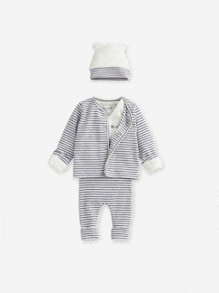 Baby-Set-Bio-Kollektion: Mitwachsendes Baby-Set für Neugeborene, 4 Teile, personalisierbar