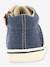 Baskets Sneakers hautes garçon Posture KICKERS® CAMEL DENIM+MARINE DENIM 