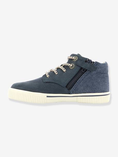 Jungen High Sneakers 'Posture' KICKERS® HELLBRAUN/DENIM+MARINE/DENIM 