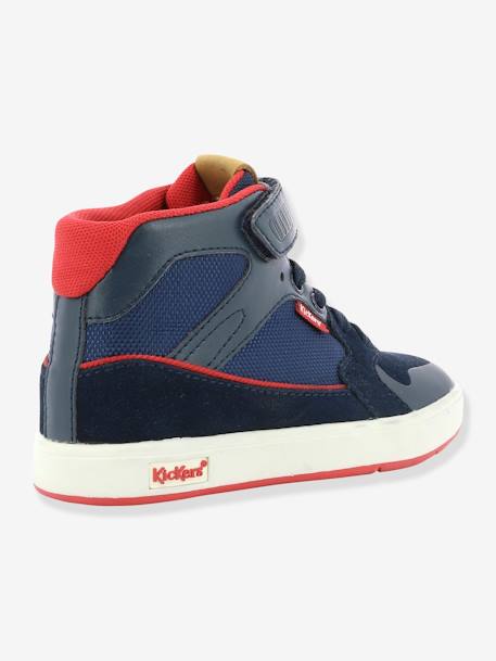 Baskets Sneakers hautes garçon Gready Mid KICKERS® MARINE ROUGE 