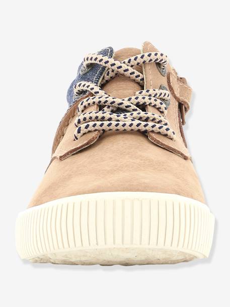 Jungen High Sneakers 'Posture' KICKERS® HELLBRAUN/DENIM+MARINE/DENIM 