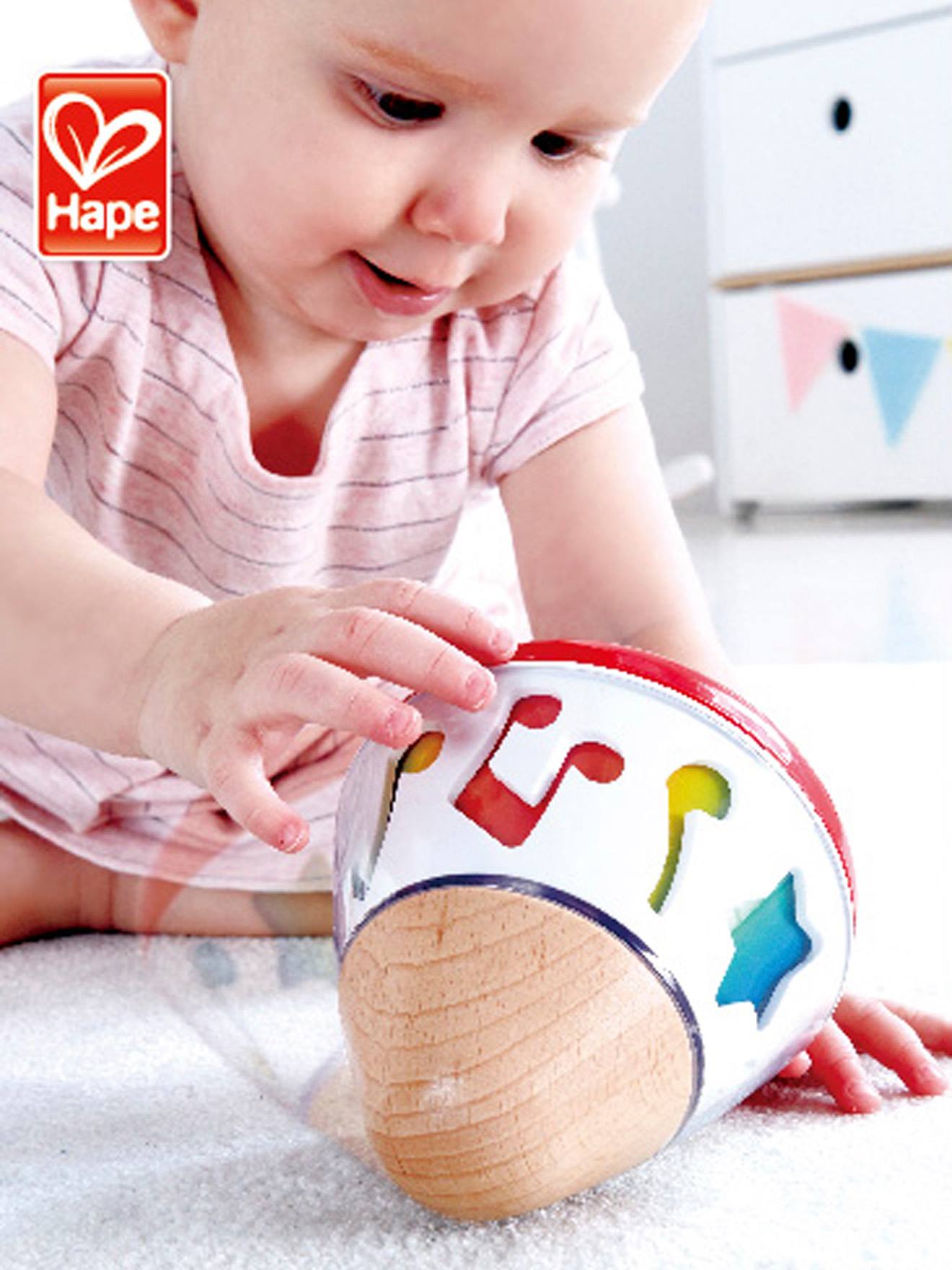 Hape Holz Spieluhr Fur Babys Rot Spielzeug