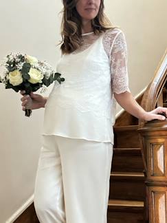 Umstandsmode-Elegantes Umstands-Top aus Crêpe ENVIE DE FRAISE, Hochzeits-Capsule