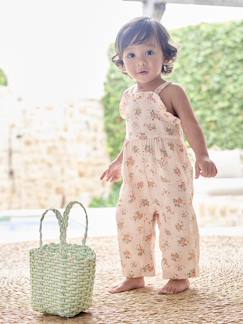 Mädchen-Latzhose, Overall-Weiter Baby Overall aus Musselin