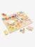 Puzzle chunky ferme en bois FSC® multicolore 