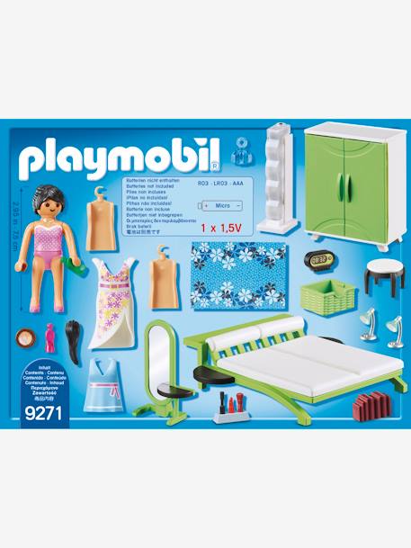 9271 Schlafzimmer mit Schminktisch von Playmobil GRUEN/WEISS 