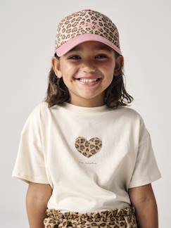Fille-T-shirt, sous-pull-T-shirt fille imprimé manches courtes 