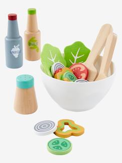 Spielzeug-Nachahmungsspiele-Salat-Set für die Spielküche, Holz FSC®