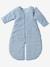 Schlafsack/Overall für Babys, Mikrofaser BLAU/DREIECKE+Rosa/Sterne 