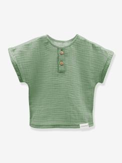 Junge-Hemd-Jungen T-Shirt aus Musselin maximo, Bio-Baumwolle