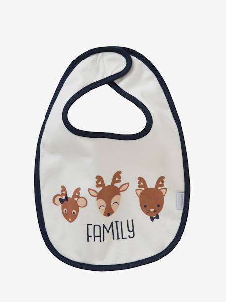 Lot de 7 bavoirs naissance Imprimé fleurs et oiseaux+MOTIFS NOEL+Multicolore 