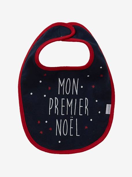 Lot de 7 bavoirs naissance Imprimé fleurs et oiseaux+MOTIFS NOEL+Multicolore 