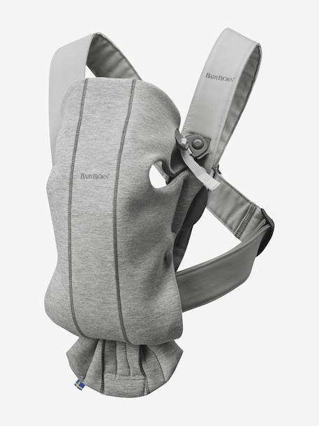 Porte Bebe Mini Jersey 3d Babybjorn Gris Clair Puericulture Porte Bebe Mini Jersey 3d Babybjorn Gris Clair Puericulture