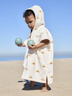 Bébé-Cape, peignoir de bain-Poncho de bain / plage bébé personnalisable, avec coton recyclé