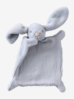 Jouet-Premier âge-Doudou lapin bi-matière personnalisable