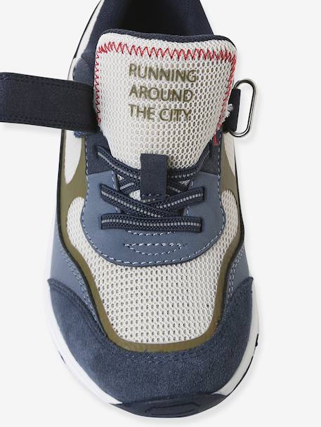 Kinder Klett-Sneakers mit elastischer Schnürung und Anziehtrick set beige+set blau 