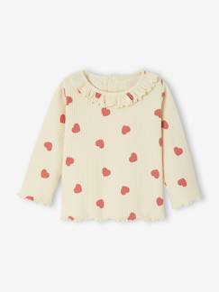 Bébé-T-shirt, sous-pull-T-shirt bébé imprimé de petits coeurs