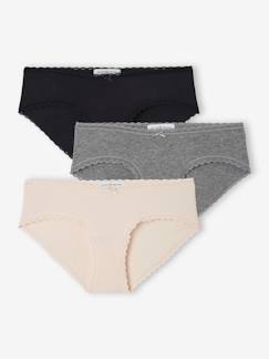 Umstandsmode-Lingerie-Bio-Kollektion: 3er-Pack Umstands-Shortys ENVIE DE FRAISE