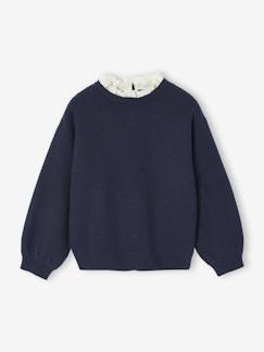 Mädchen-Pullover, Strickjacke, Sweatshirt-Weiter Mädchen Pullover mit Kragen
