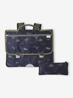 Cartable garçon + trousse dinosaures