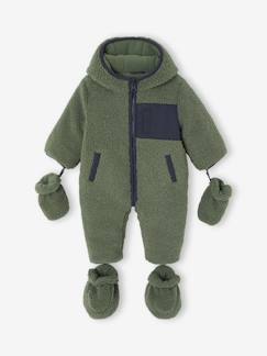 Baby-Mantel, Overall, Ausfahrsack-Baby Winter-Overall, Teddyfleece mit Recycling-Wattierung
