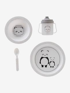 Coffret Repas Bebe Gris Accessoire Repas Bebe Vertbaudet