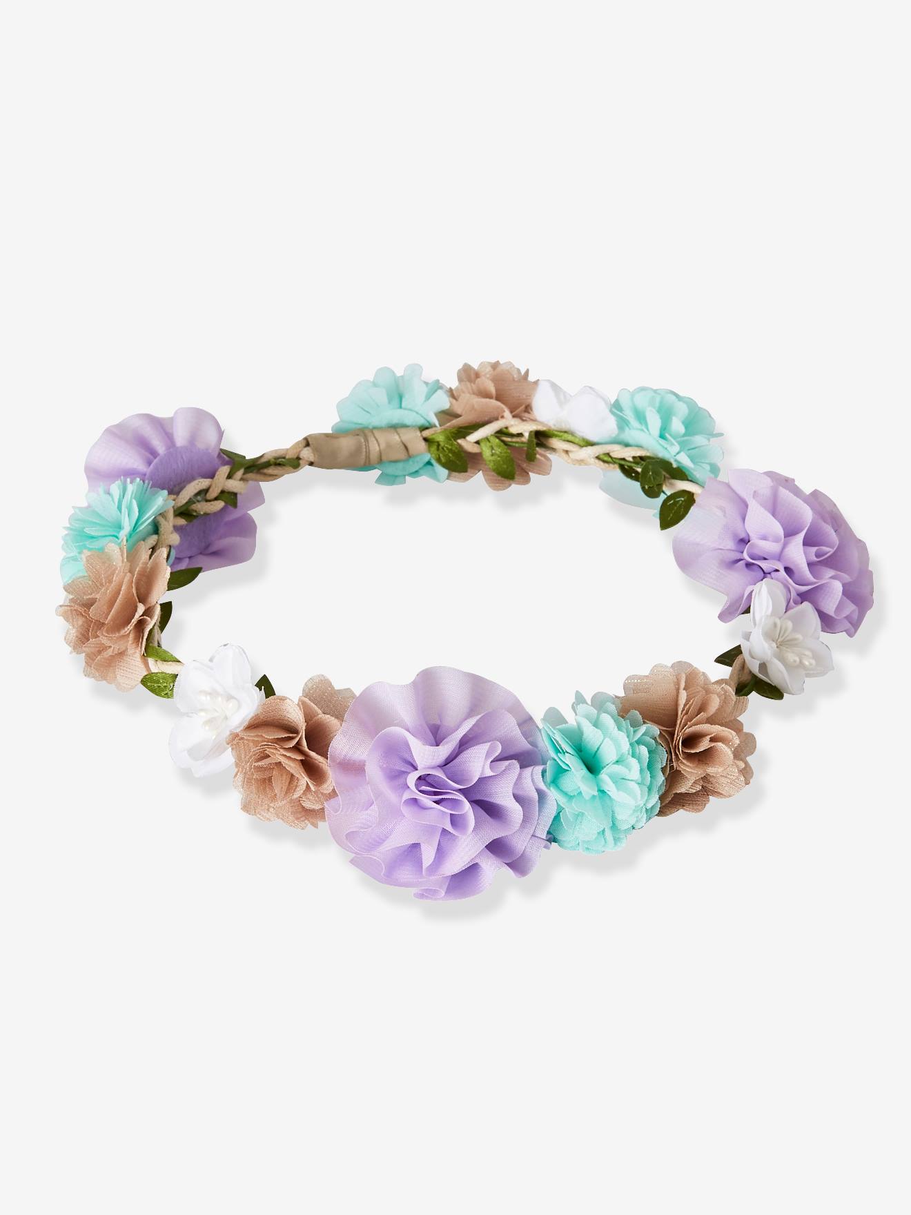 Couronne De Fleurs Fille Bleu Pale Fille