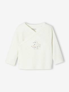 Baby-Bio-Kollektion: Gemusterte Baby Jacke mit Druckknöpfen BASIC