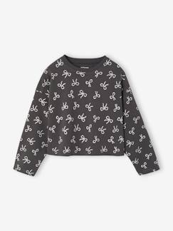 Fille-T-shirt, sous-pull-Tee-shirt crop top fille manches longues