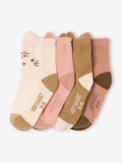 Baby-Socken, Strumpfhose-4er-Pack Socken TIERE mit 3D-Ohren, Baby