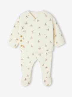 Baby-Set-Bio-Kollektion: Baby-Set aus Steppjacke & Hose mit Fuss