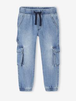 Garçon-Pantalon denim loose battle garçon