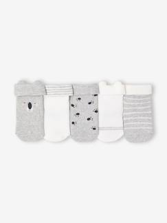 Baby-Socken, Strumpfhose-5er-Pack Baby Stoppersocken mit Koala-Motiven