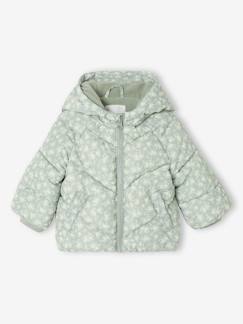 Baby-Mantel, Overall, Ausfahrsack-Baby Winterjacke mit Kapuze und Blumenmuster