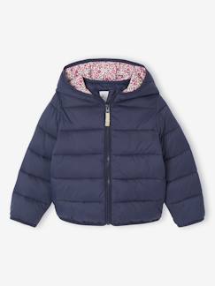 Mädchen-Mantel, Jacke-Daunenjacke-Mädchen Light-Steppjacke mit Kapuze, Recycling-Polyester