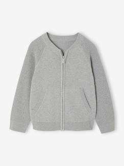 Junge-Pullover, Strickjacke, Sweatshirt-Strickjacke mit Reißverschluss und Kängurutasche für Jungen, personalisierbar